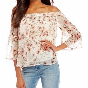 NWT Lucky Brand off the shoulder blouse